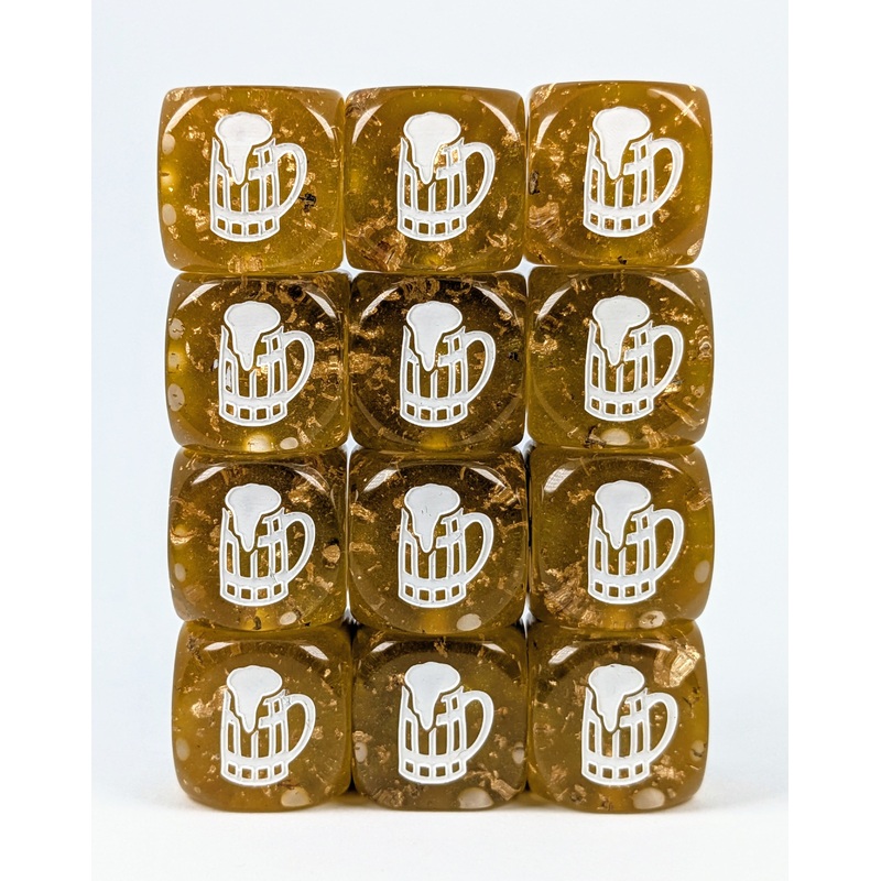 Diffusion Dwarven Stout- Set of 12d6 pips 18mm w/ symbol