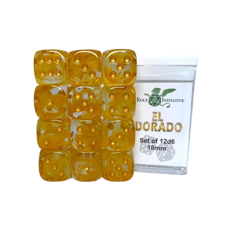 Diffusion El Dorado - Set of 12d6 pips 18mm