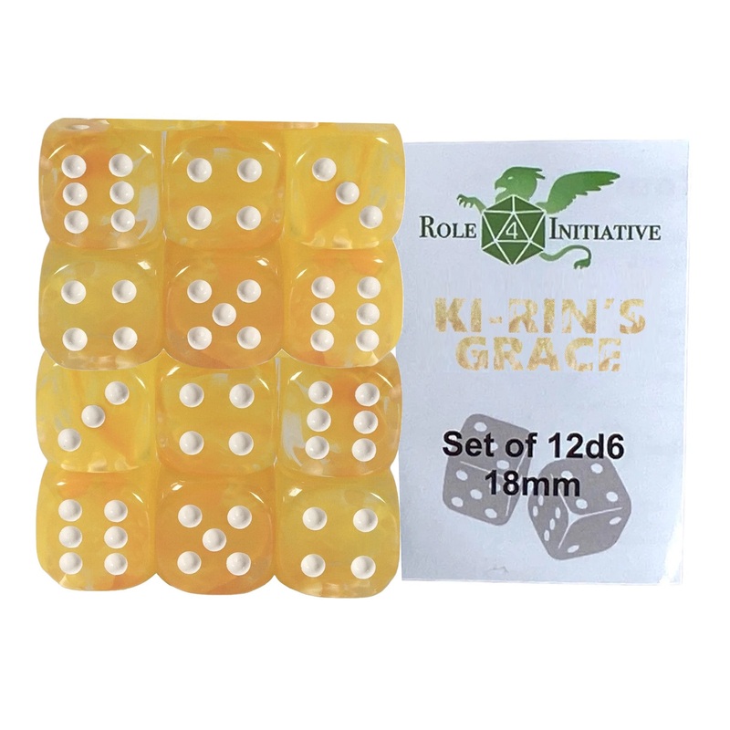 Diffusion Ki-Rin's Grace - Set of 12d6 pips 18mm w/ all pips