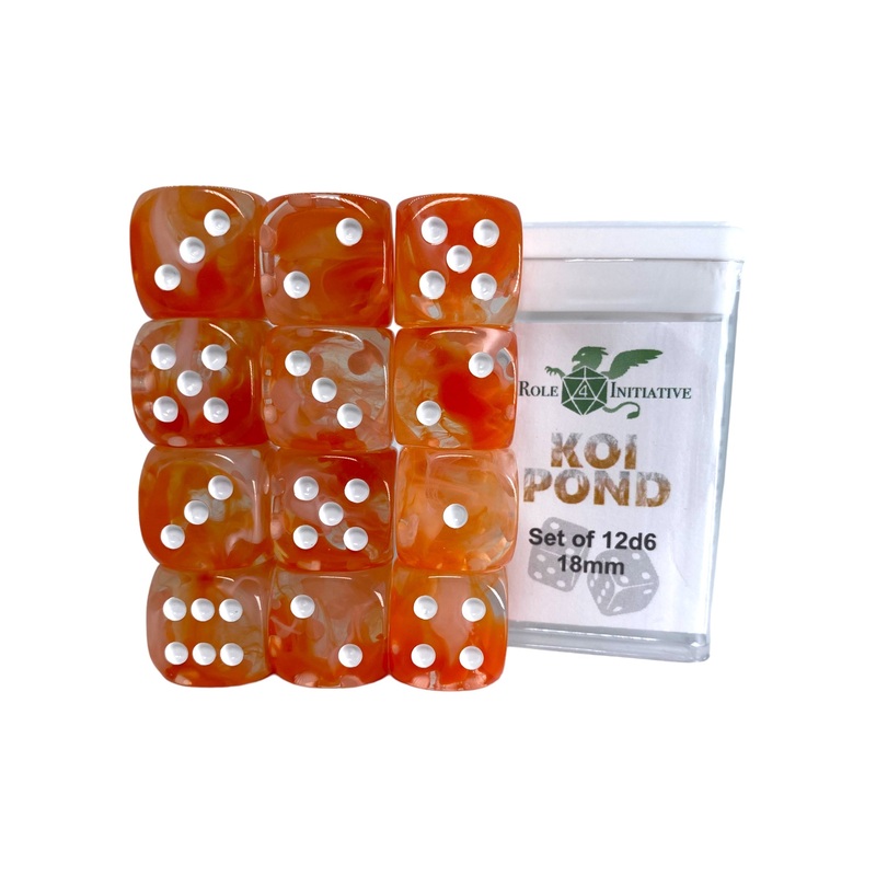 Diffusion Koi Pond - Set of 12d6 pips 18mm
