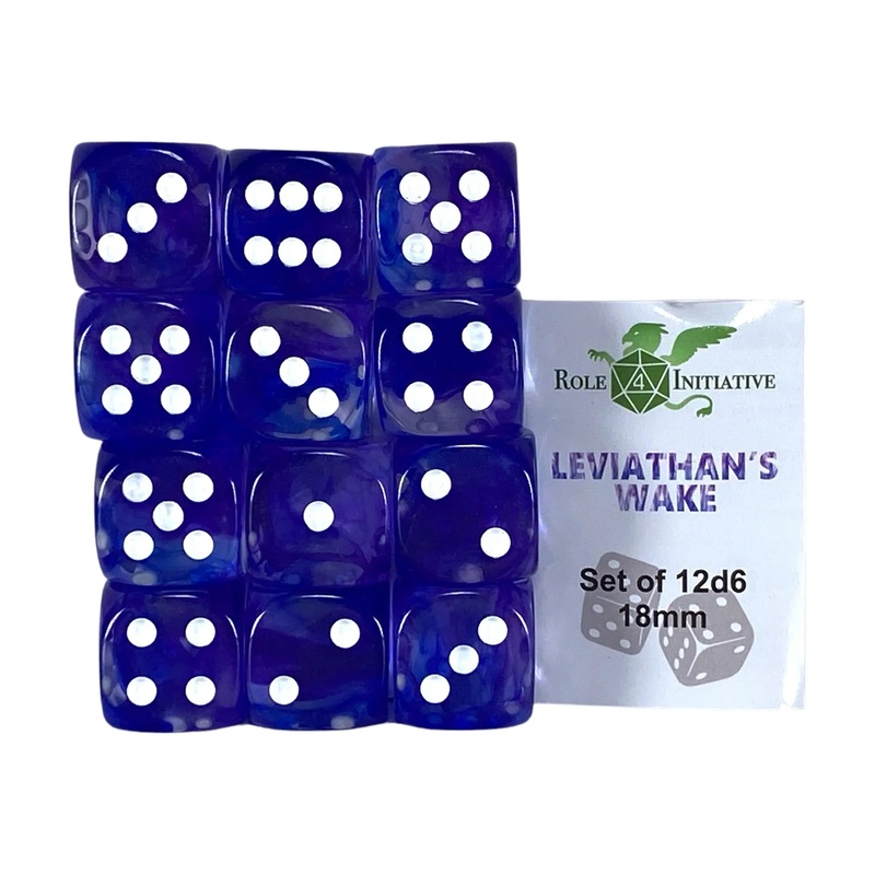 Diffusion Leviathan's Wake - Set of 12d6 pips 18mm w/ all pips