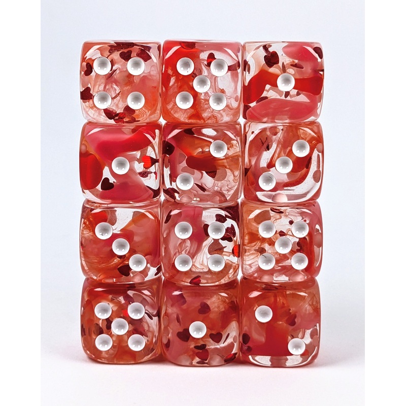 Diffusion Lovestruck - Set of 12d6 pips 18mm
