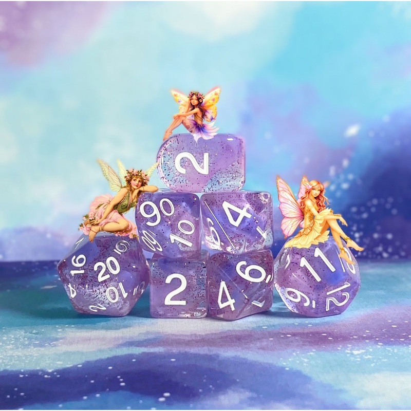 Diffusion Tricksy Pixie- Set of 12d6 pips 18mm