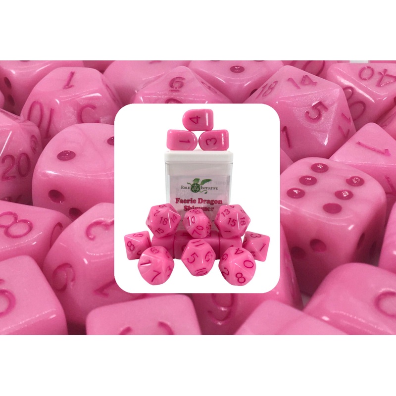 Faerie Dragon Shimmer Dice - Set of 15 w/ Arch'd4