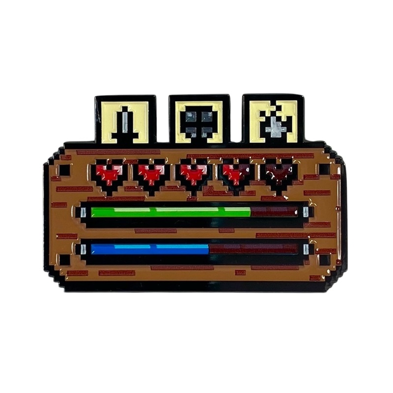 8-bit Stat Bars - Collectible Enamel Pin