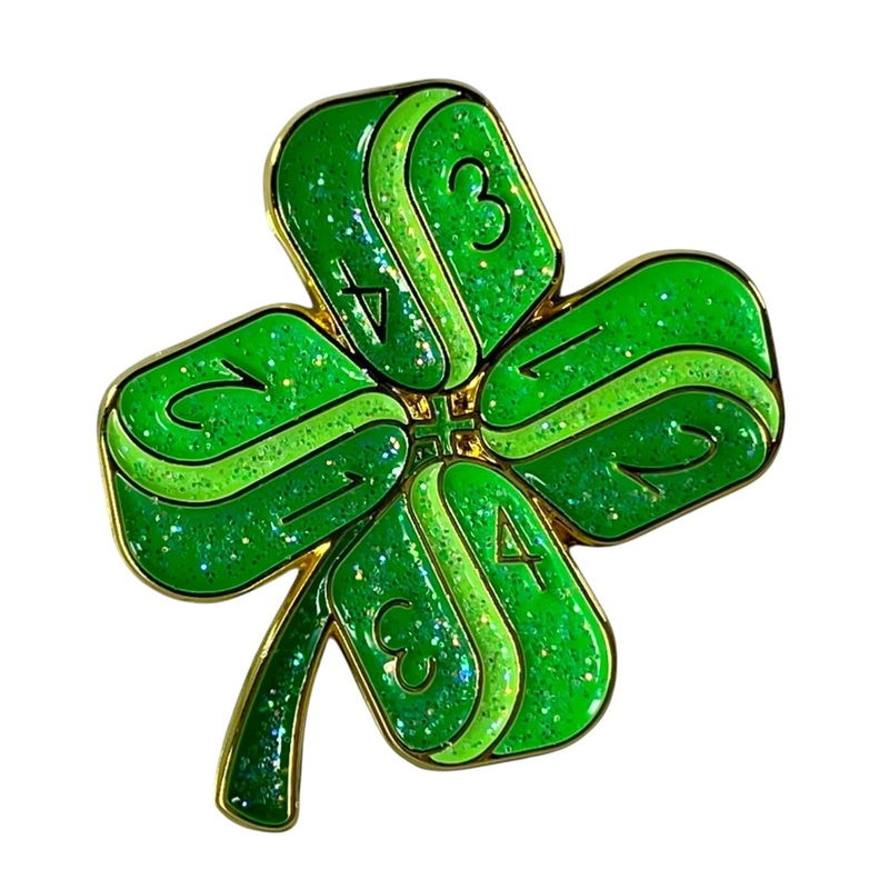 Arch'd4 Leaf Clover - Collectible Enamel Pin