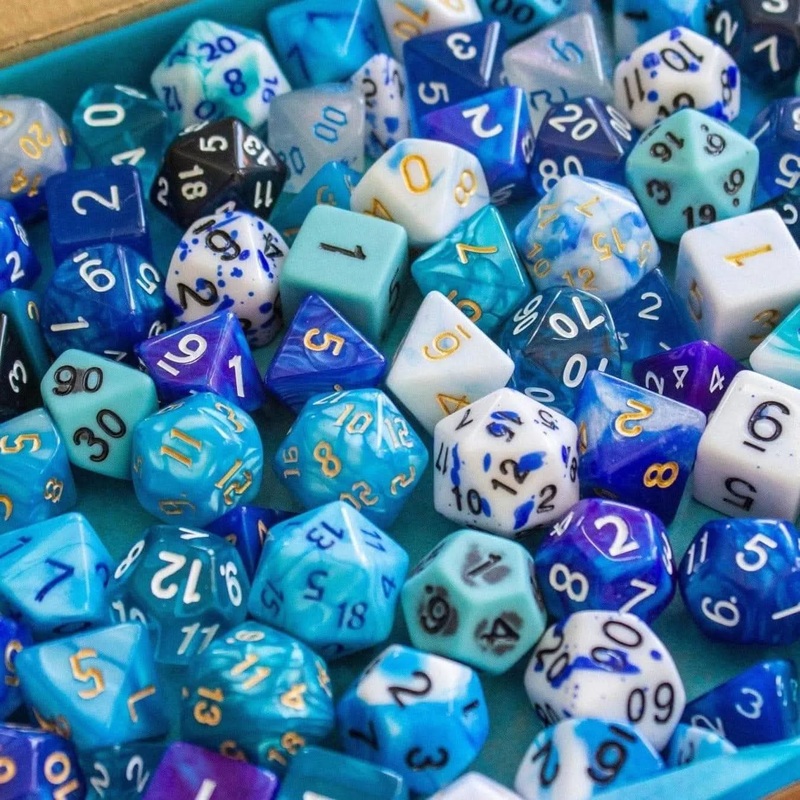 Blue Dice Set
