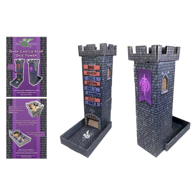 Dark Castle Keep Dice Tower w/ Turn Tracker