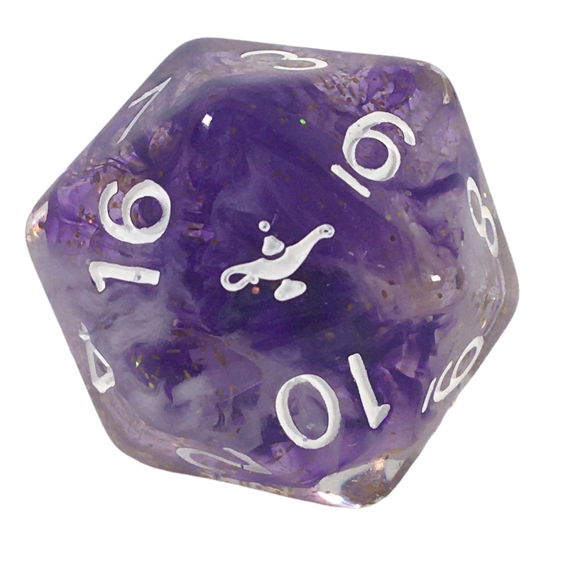Diffusion Djinni's Wish 30mm XL d20 w/ symbol