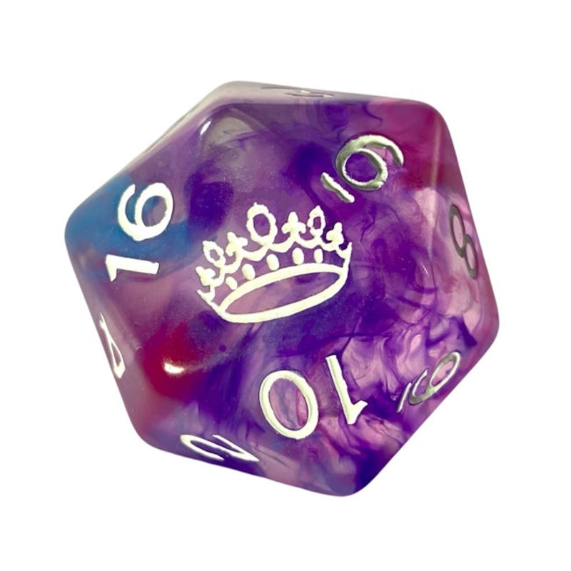 Diffusion Duchess' Decree- 30mm XL d20 w/ symbol
