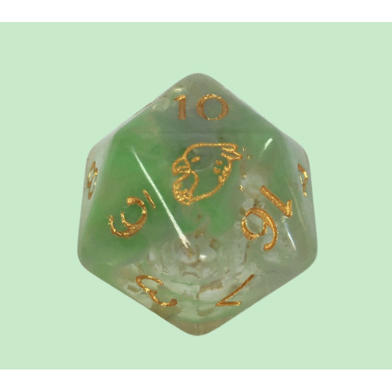 Diffusion Gilded Griffin 30mm XL d20 w/ head symbol