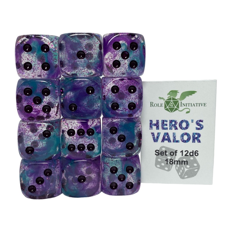 Diffusion Hero's Valor Set of 12d6 Dice
