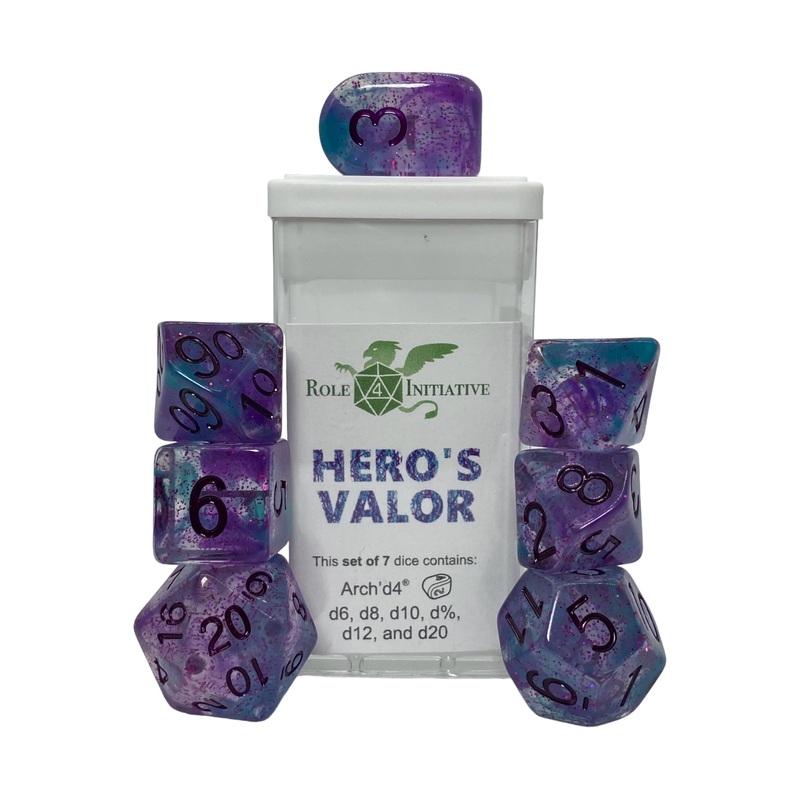 Diffusion Hero's Valor Set of 7 Dice