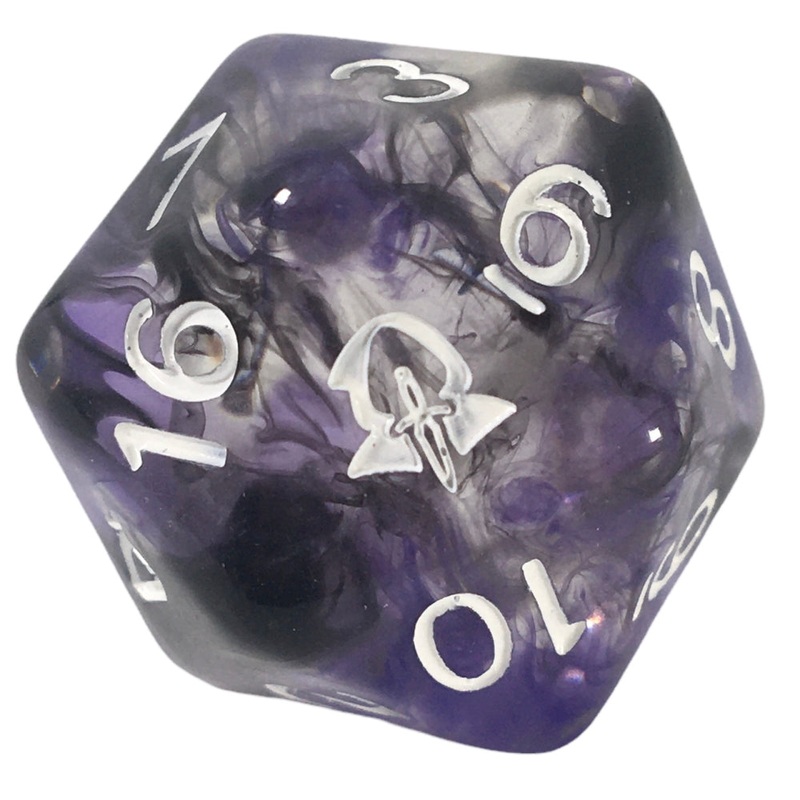 Diffusion Rogue's Cunning 30mm XL d20 w/ symbol