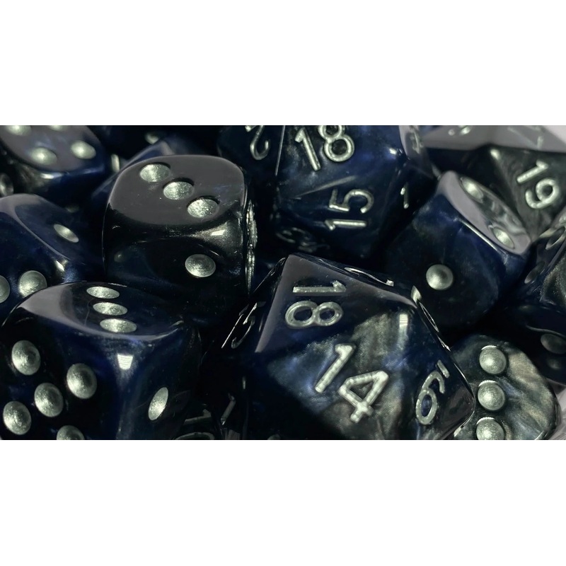 Diffusion Shimmering Gloom - Set of 12d6 pips 18mm Dice