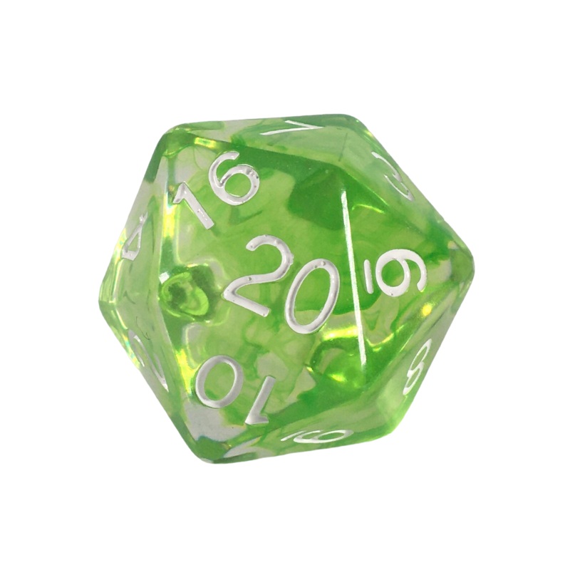 Diffusion Slime Green - 30mm XL d20