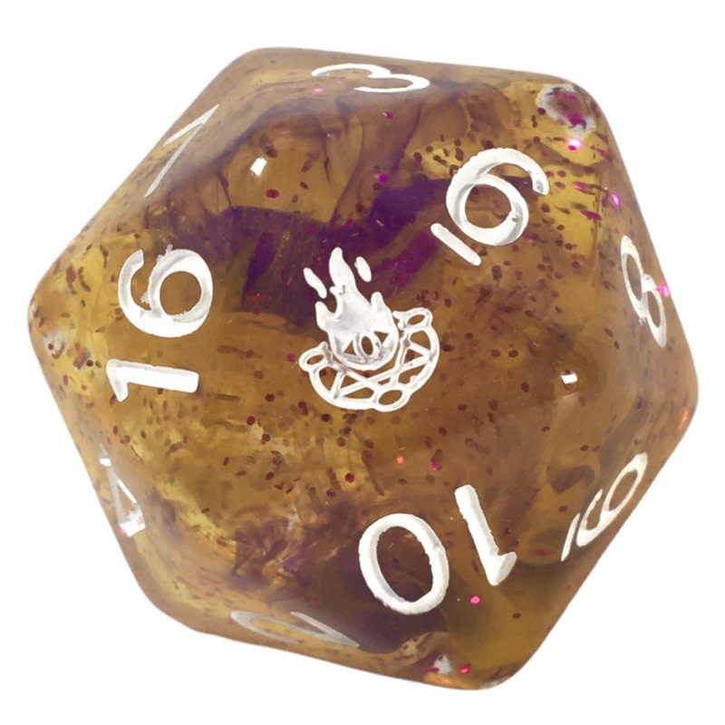 Diffusion Warlock's Pact 30mm XL d20 w/ symbol