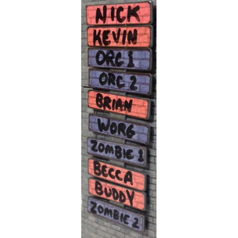 Dry-Erase Magnetic Turn Tracker
