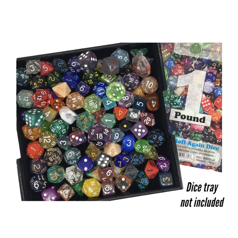 Roll Again Bulk Dice - in assorted colors, shapes, and styles