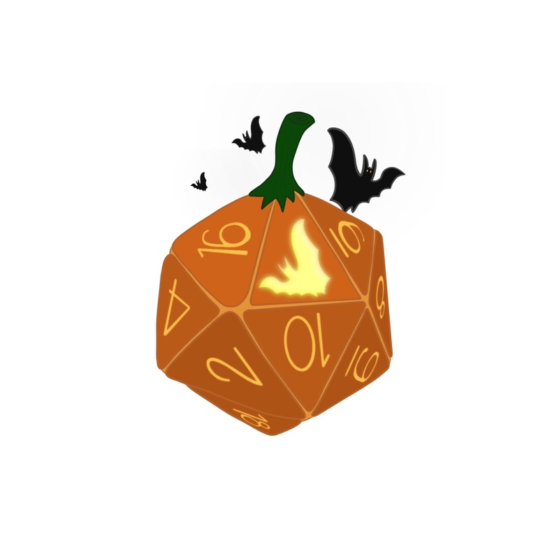 Spooky Harvest d20 Sticker