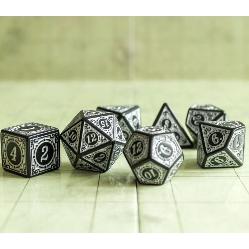 Zoltar White Dice Set