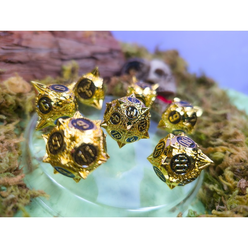 Divine Judgement | Caltrops Metal Dice Set
