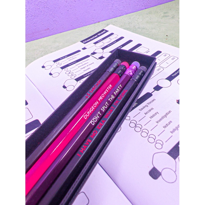 Dungeon Meowster Pencils | Meme pencils