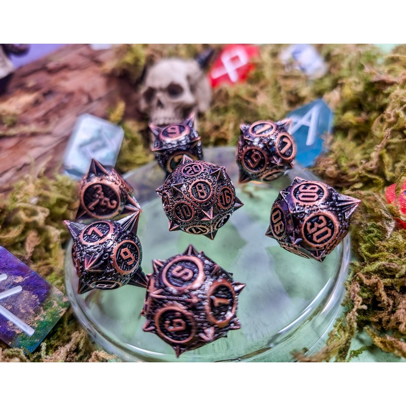 Gladiator's Glory | Metal Caltrop Dice Set