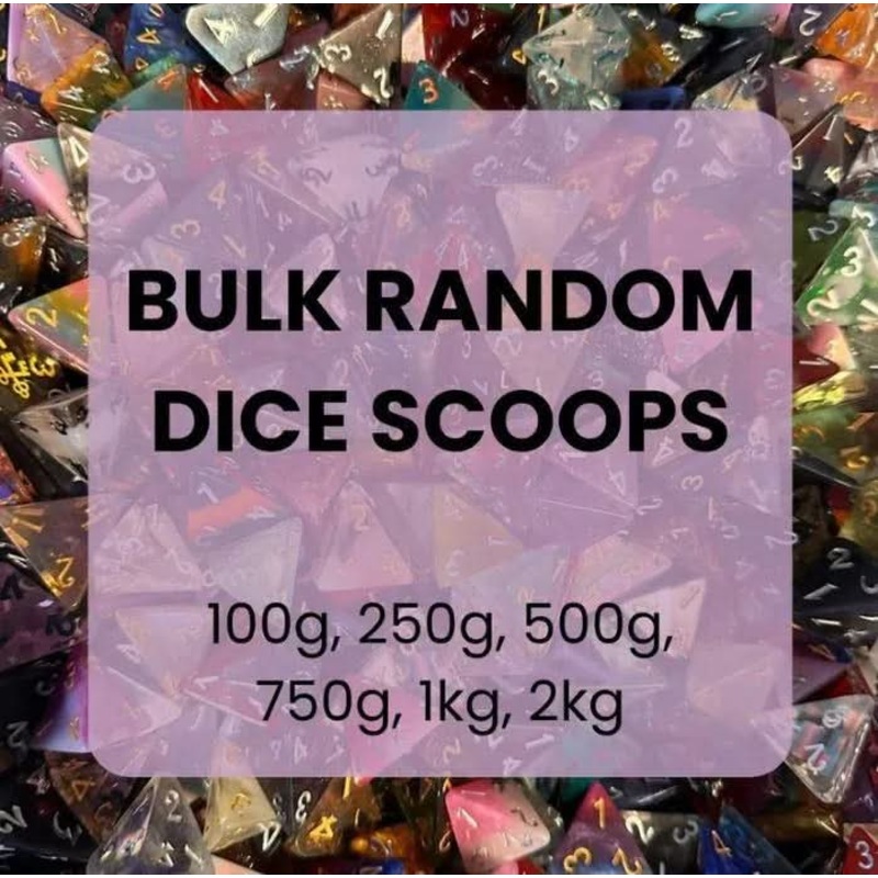 Mystery Bulk Random Dice Scoop