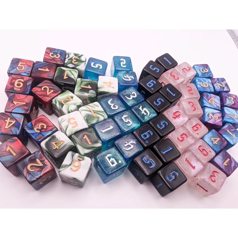 Mystery Wargaming D6 dice, Dice for 40k and Pathfinder