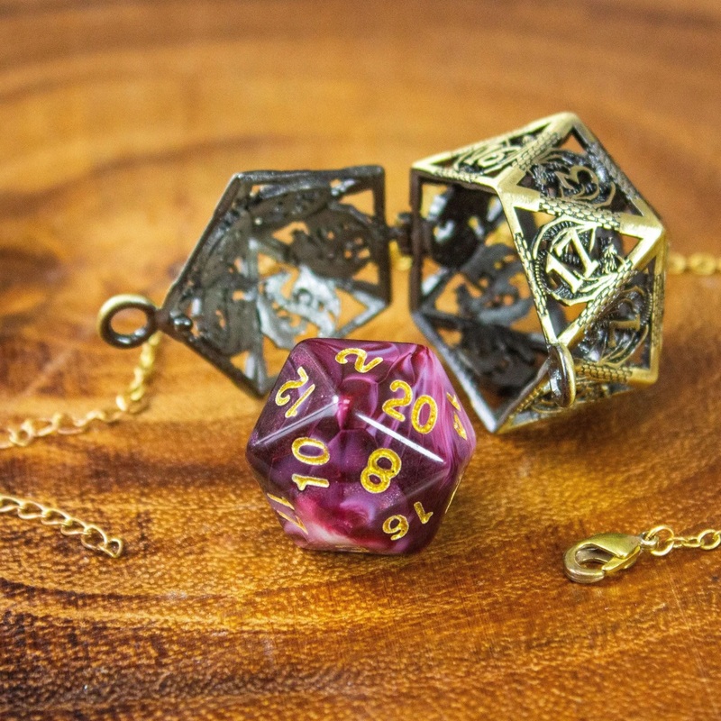Removable D20 Dice Necklace