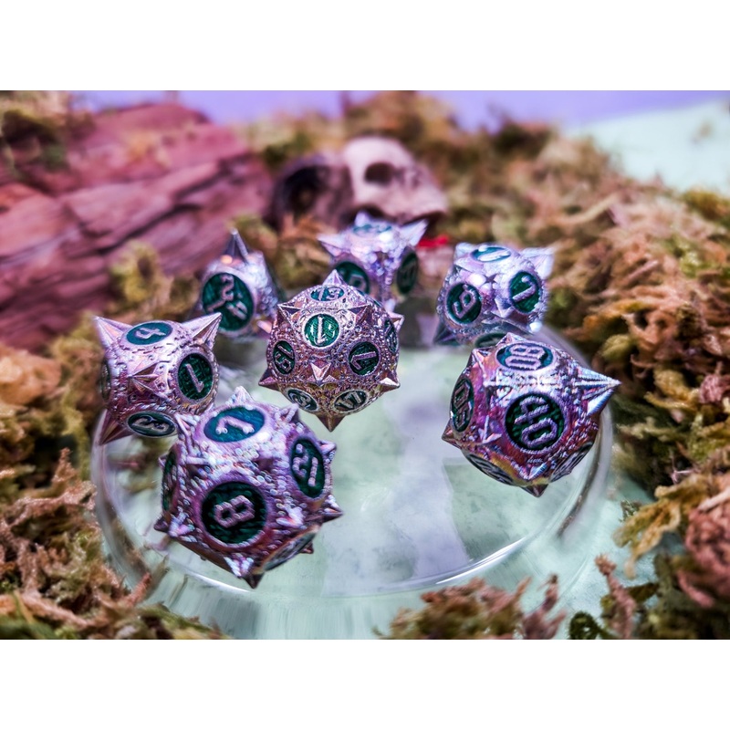 Shards of Eclipse | Metal Caltrops Dice Set