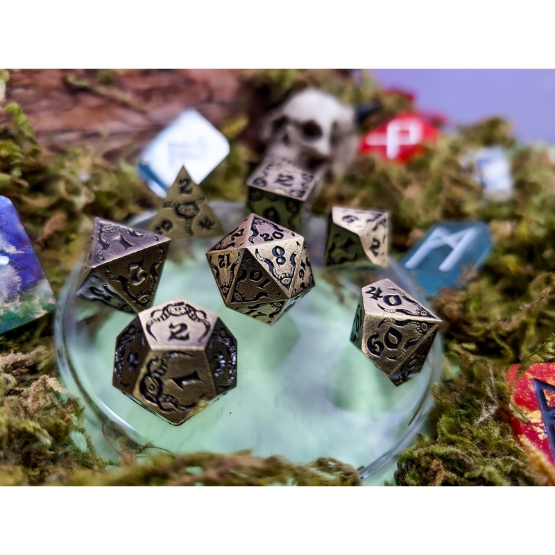 The Abyssal Sovereign | Metal Eldritch Dice Set