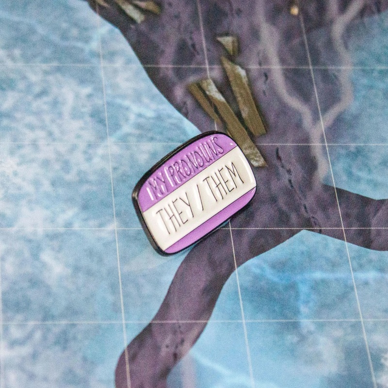 They/Them Enamel Pin