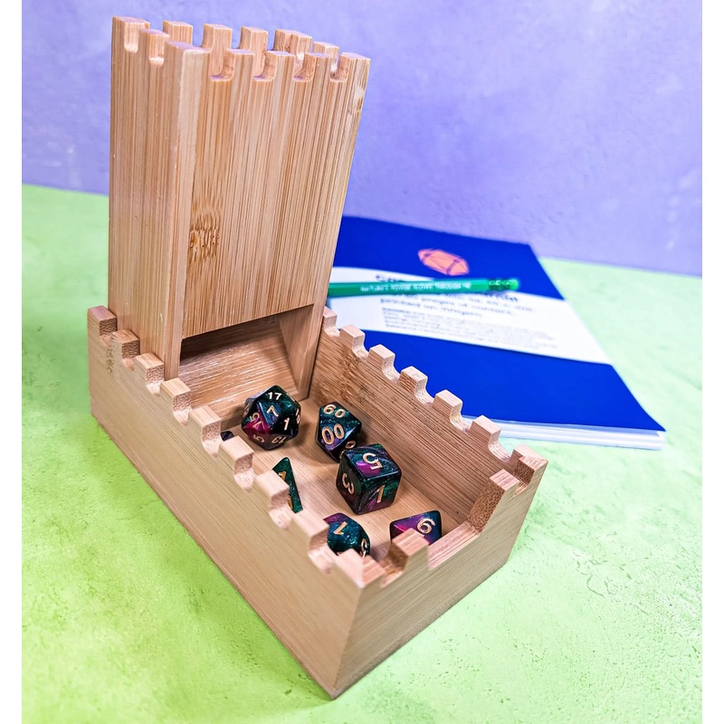 Wooden Dice Tower | Magnetic and Portable
