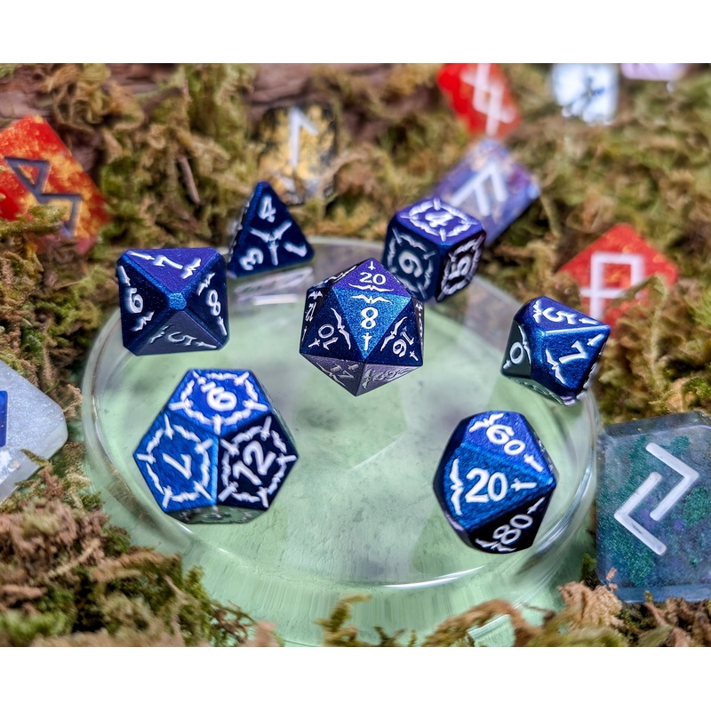 Astral Veil Arcana | Metal Arcana Dice Set