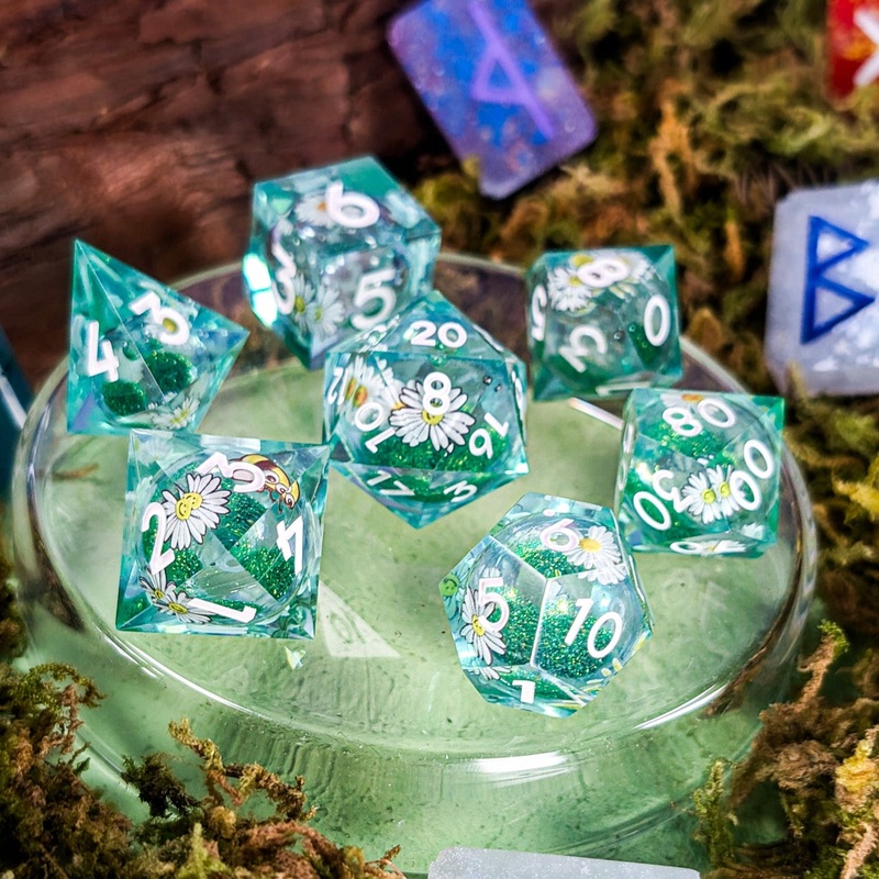 Daisy Meadow Liquid Core Dice Set