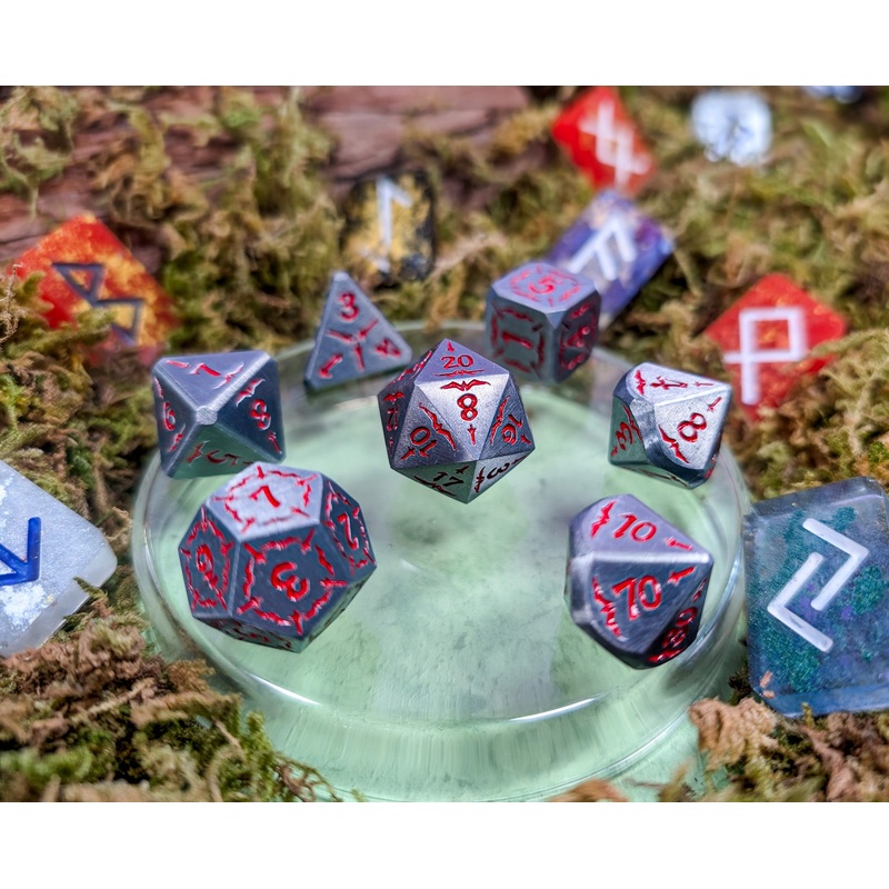 Emberforged Cleaver | Metal Arcana Dice Set