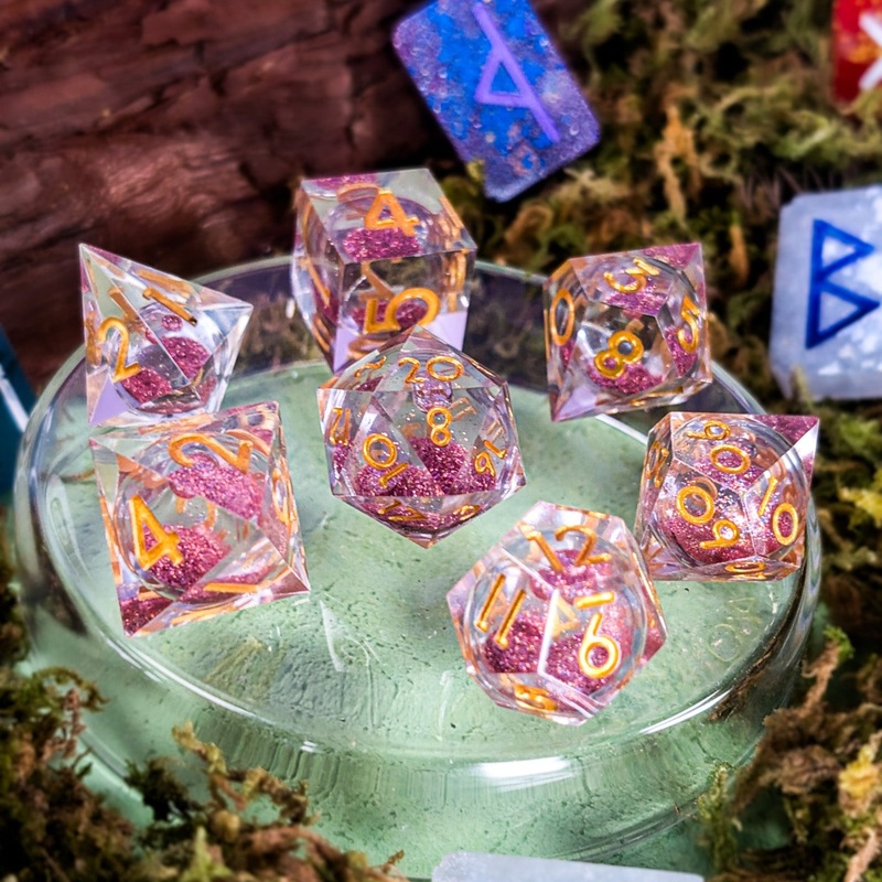 Enchanted Rose Liquid Core Dice