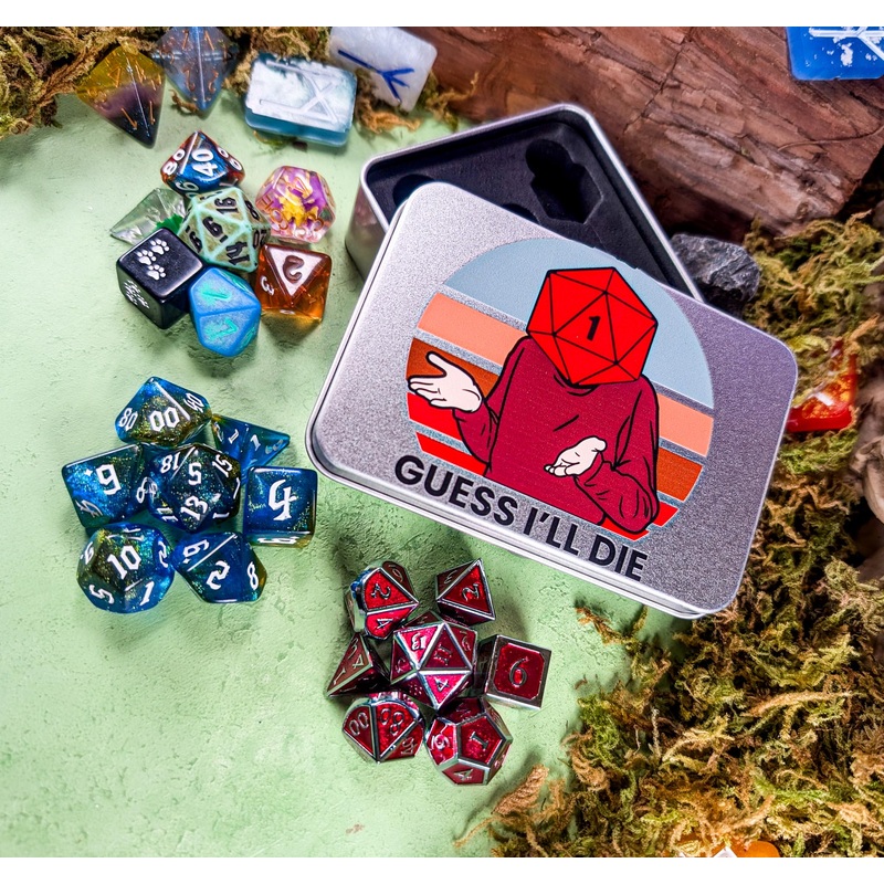 Guess I'll Die Dice Tin