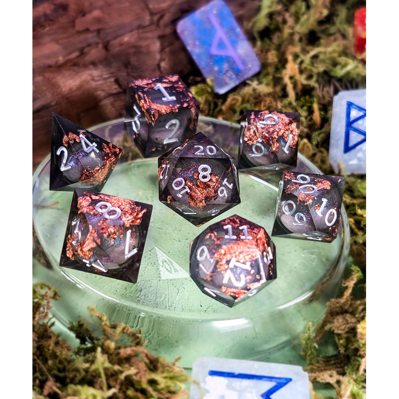 Starry Sky Liquid Core Dice Set