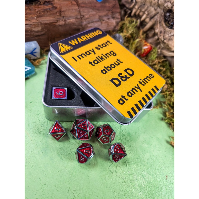 Warning Dice Tin