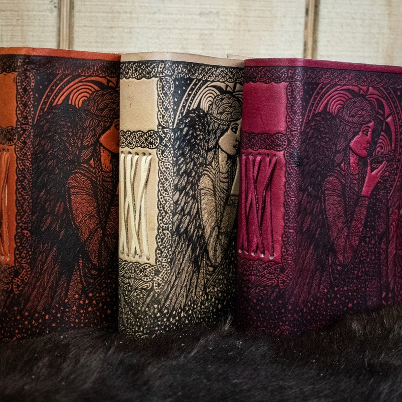 Celtic Angel Leather Journal