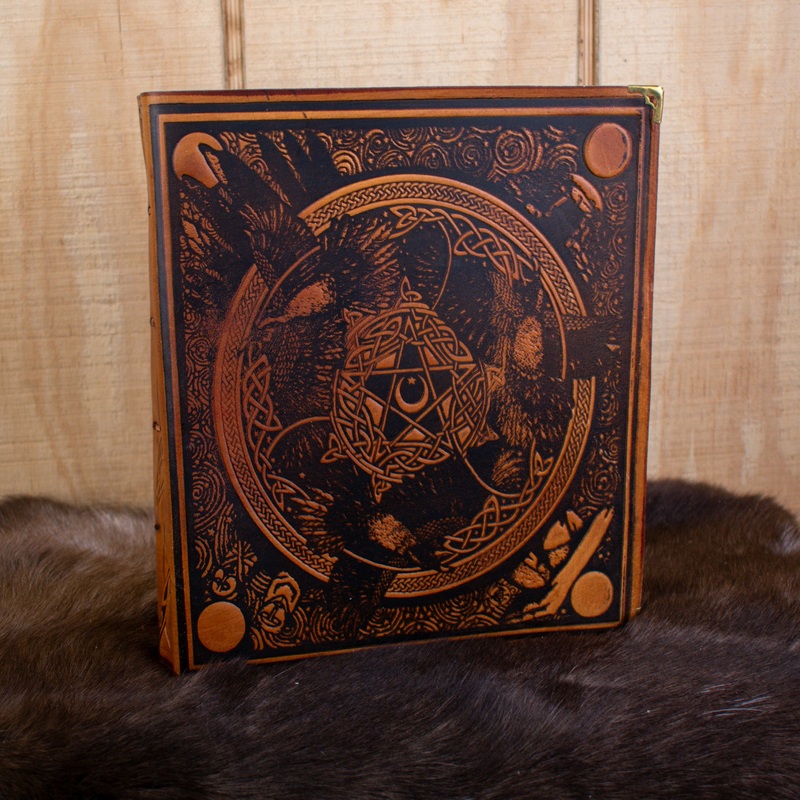 The Ravens Tan Spellbook Leather Journal