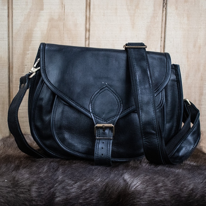 The Rogue Leather Satchel - Medium (Black)