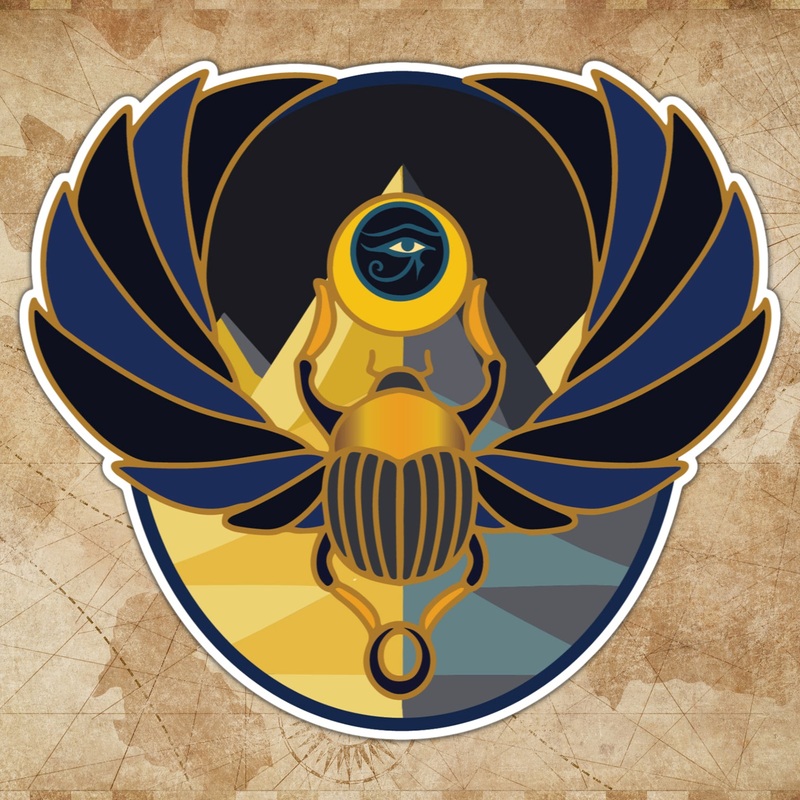 Egyptian Sticker - Dice Around the World Collection