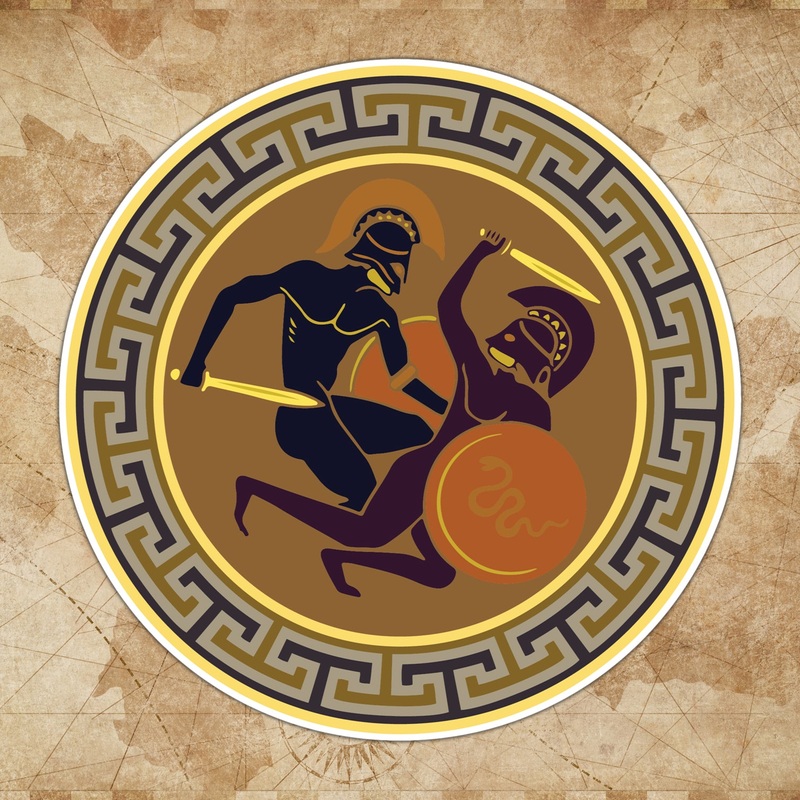 Greek Sticker - Dice Around the World Collection