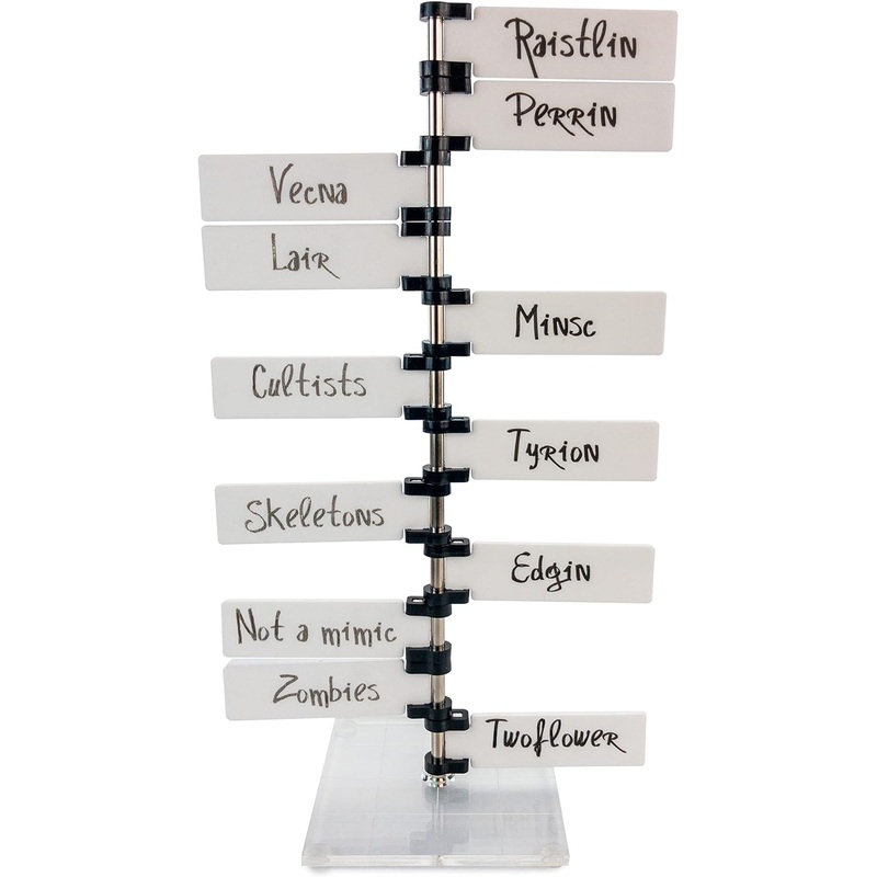 Initiative Tracker | 12 Flags | Portable | Expandable | Dry Erase