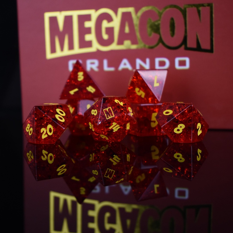 *Limited Edition* Megacon Glass Dice Set