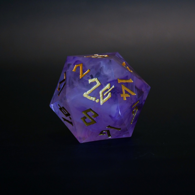 Mage Hand (Gold) 50mm Resin D20